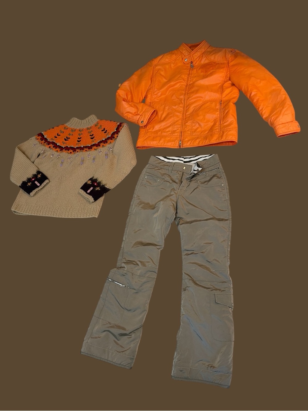Bogner Tan Flare Snow Pants